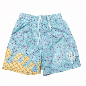 Colorful Patterned Swim Shorts